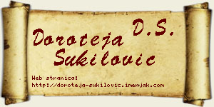 Doroteja Šukilović vizit kartica